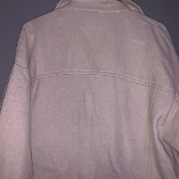 Beige Cropped “Shacket” - Picture 5 of 5